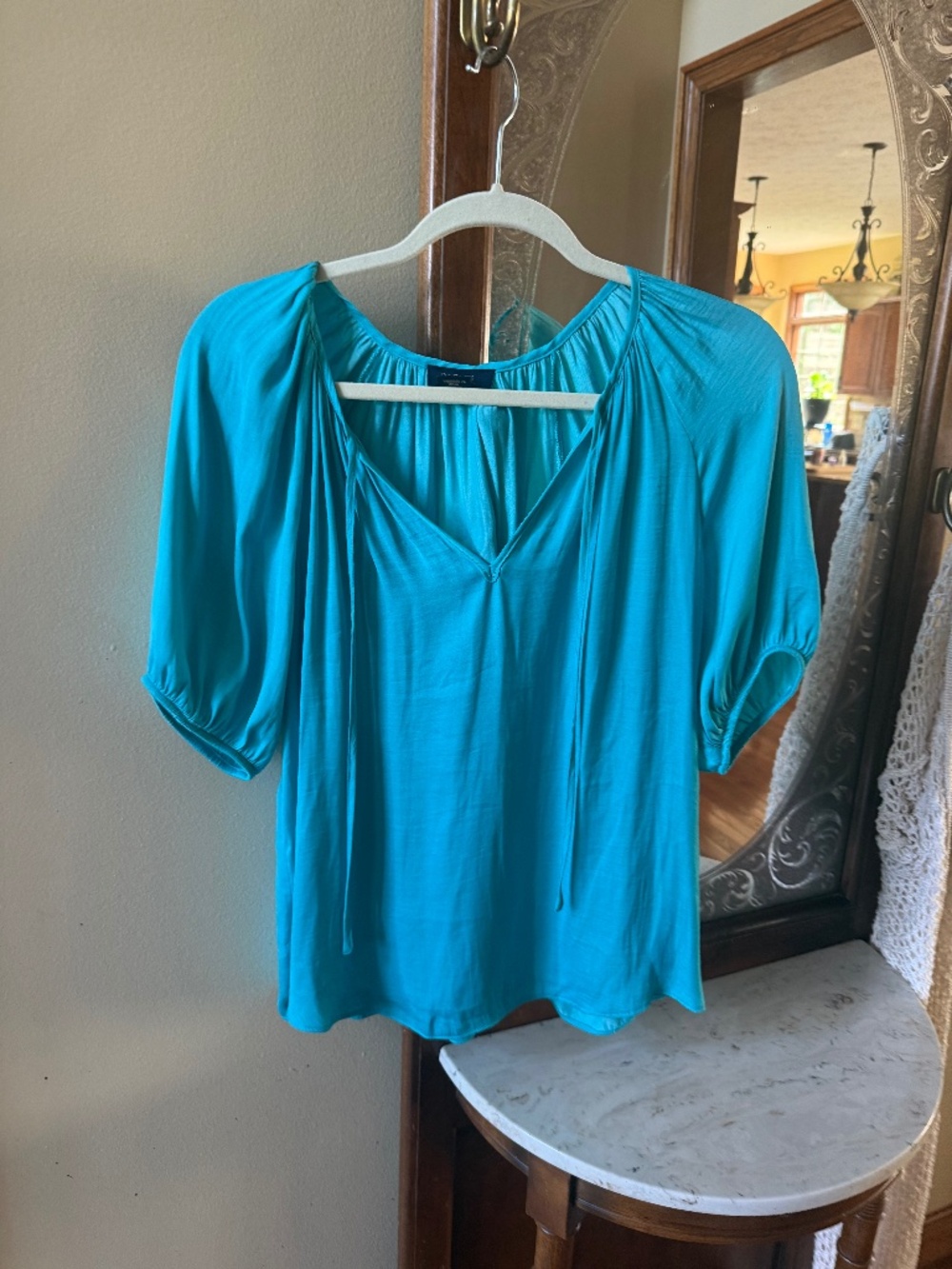 Turquoise Rachel Roy blouse